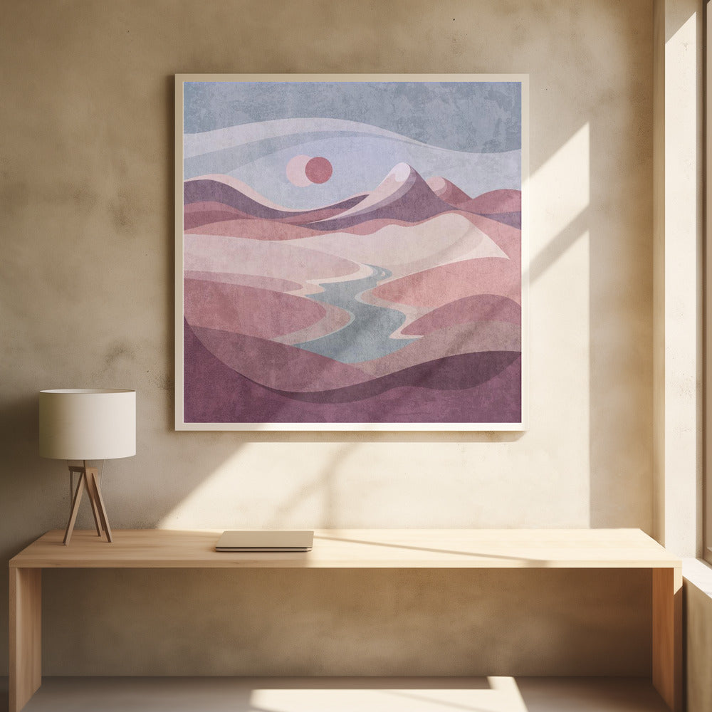 Blush Horizon Vista | Poster