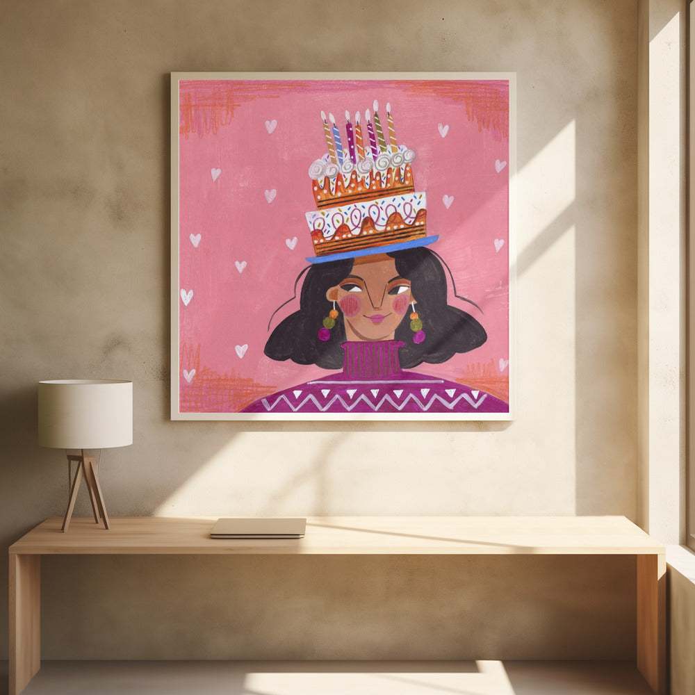 Woman with Pie | Poster