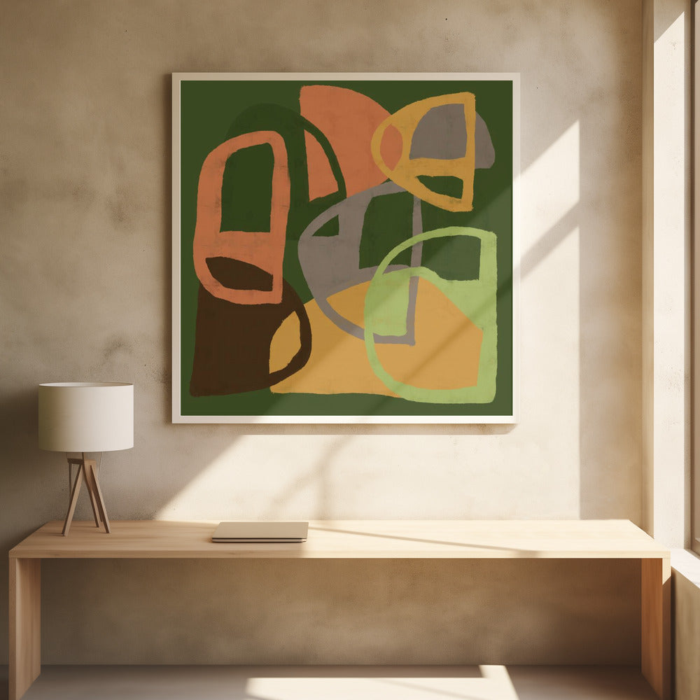 Abstract patterns in earth colours | Poster