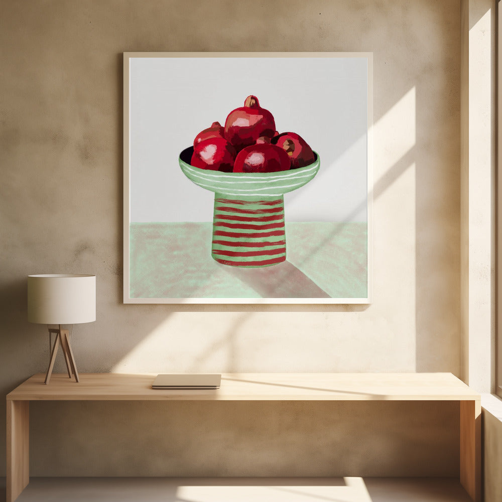 Pomegranate fruit bowl | Poster