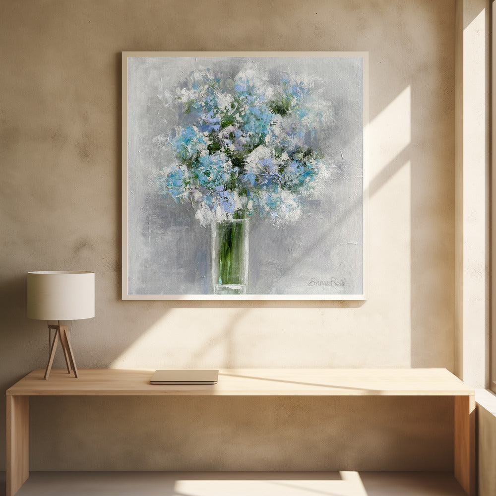 Bouquet of Flowers in a Glass Vase | Poster