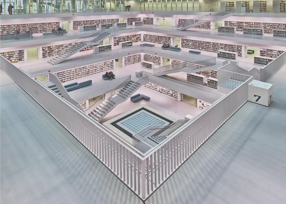Stadtbibliothek Stuttgart inner space I | Wallpaper