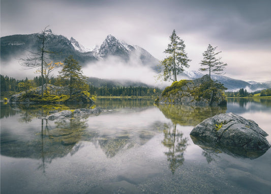 Rainy morning at Hintersee (Bavaria) | Poster