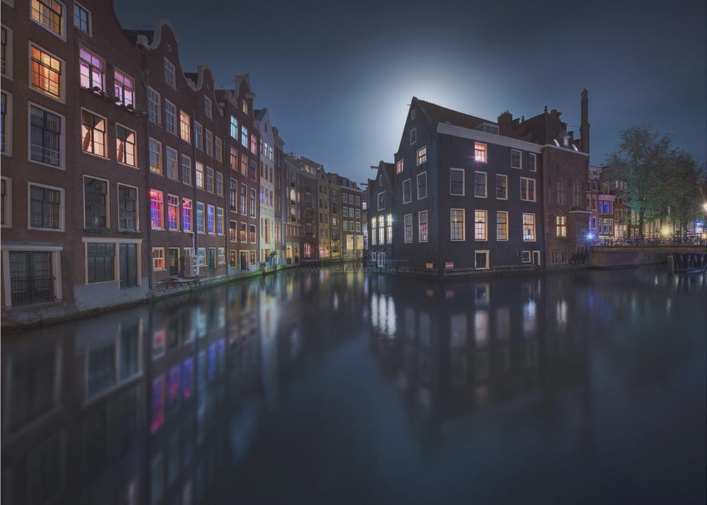 Moonlight over Amsterdam | Wallpaper