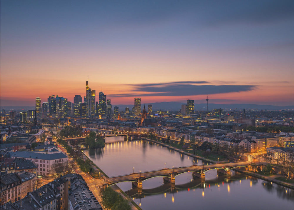 Frankfurt Skyline at sunset | Poster