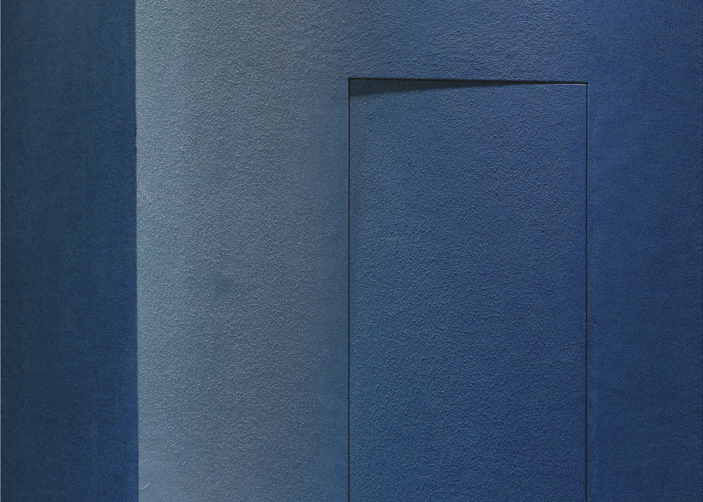 Blue minimalism or a secret door | Canvas