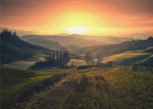 Val d'Orcia in the morning | Poster