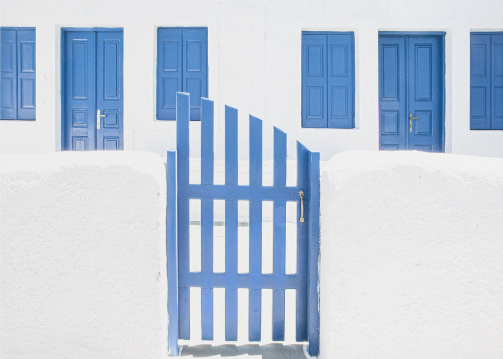 whitewash and blue paint | Canvas