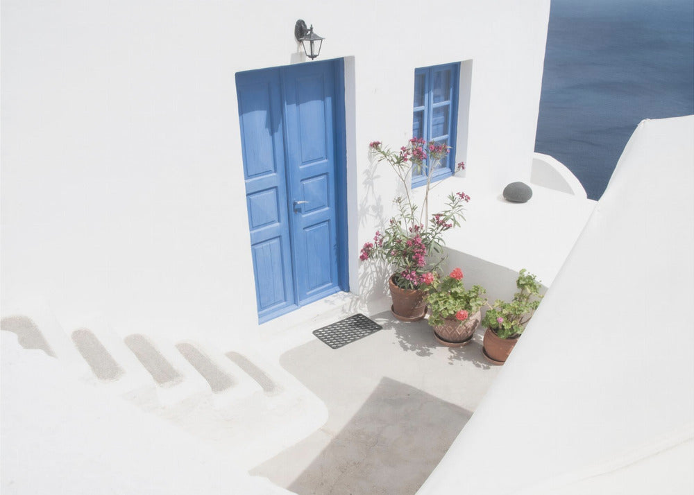 steps down to blue | Poster