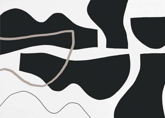 Black Shapes On A  White Background | Wallpaper