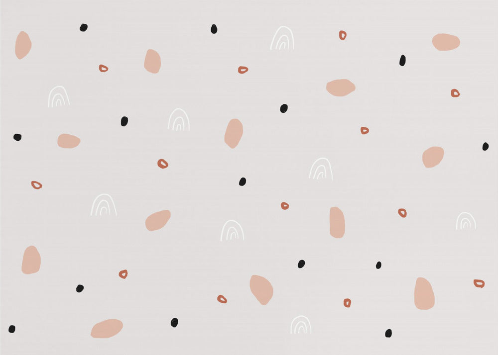Scattered Organic Shapes | Wallpaper