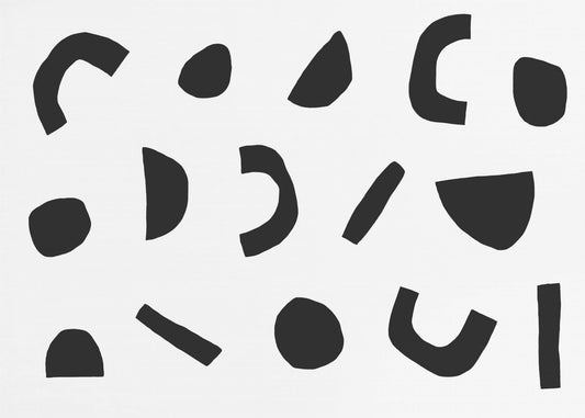 Black Geometric Shapes | Wallpaper