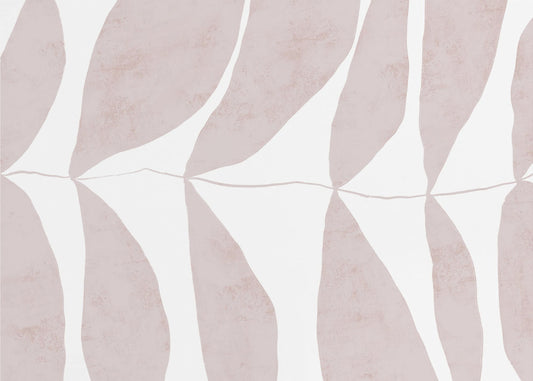 Leaf Patterns in Soft Beige Tones | Canvas