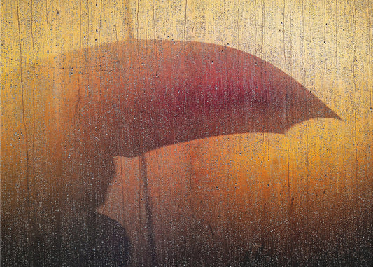 Metallic Wall in rain | Wallpaper