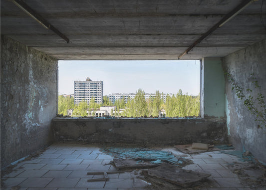 View at Pripyat in Chernobyl | Wallpaper
