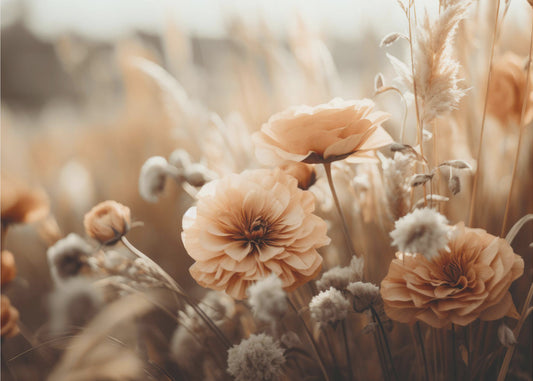 Golden Blossom Glow | Wallpaper