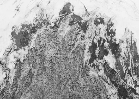 Black and White Marble Mountain 05 | Wallpaper