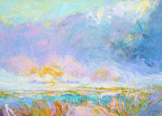 Pastel Horizon Glow | Poster