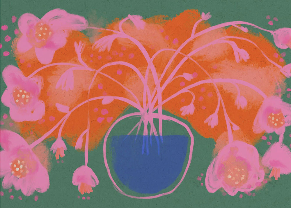 Floral Burst Symphony | Wallpaper