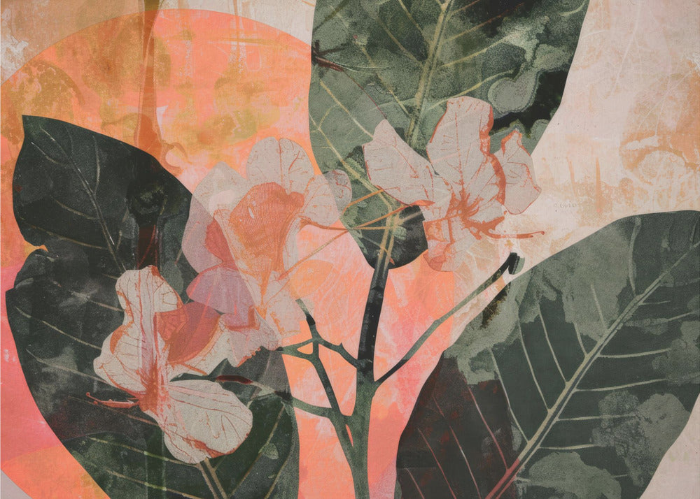 Golden Bloom Fusion | Wallpaper