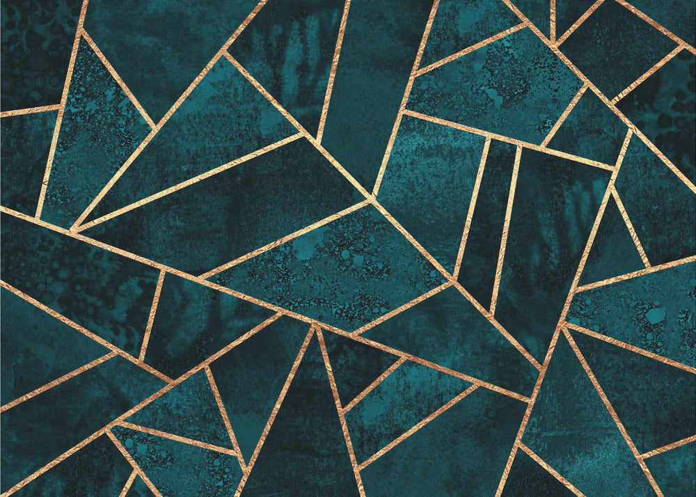 Deep Teal Stone | Canvas