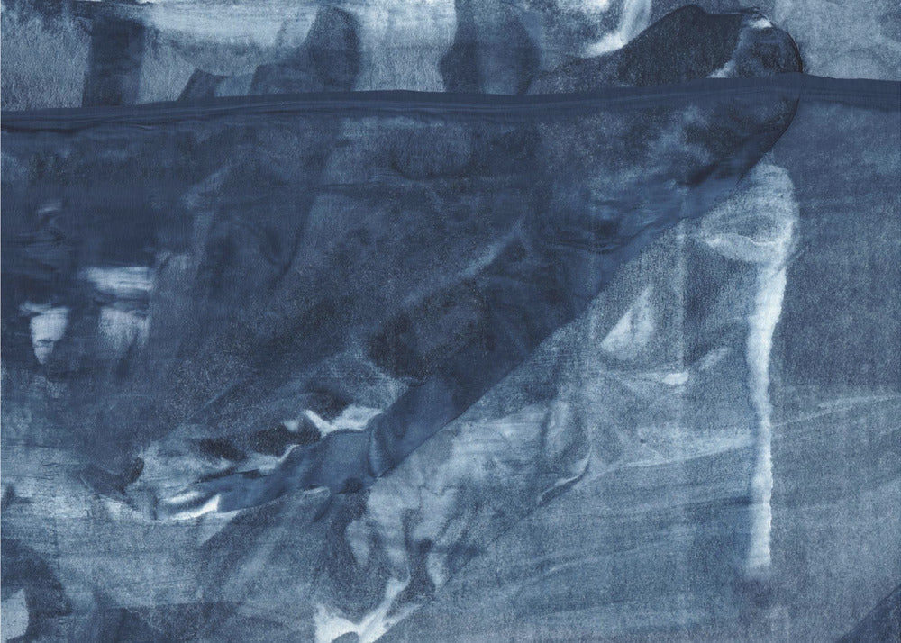 Blue Texture Flowing Vertical Lines | Wallpaper