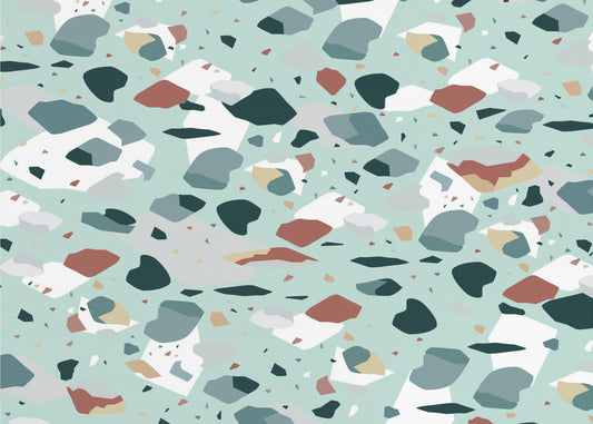 Terrazzo_Green | Wallpaper