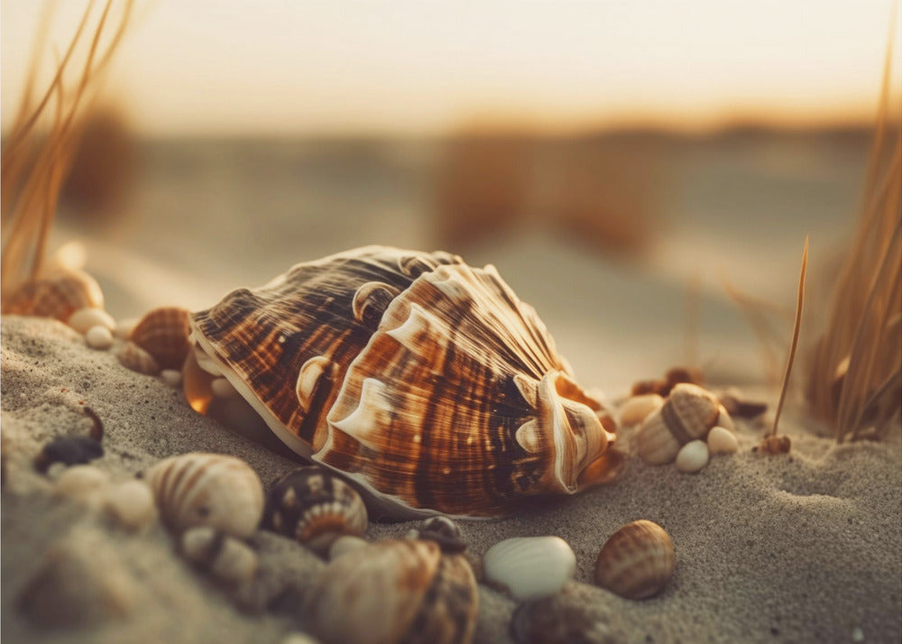 Shells at Sunset | Wallpaper