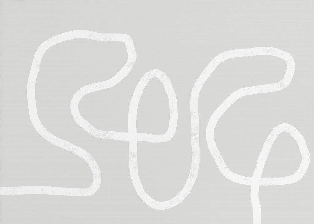 Intertwined White Lines | Poster