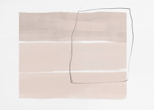 Soft Beige Tones With Horizontal Bands | Wallpaper