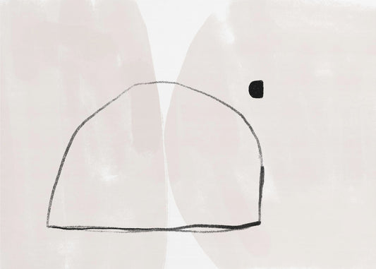 Simple Arch Shape And A Small Square Dot | Wallpaper