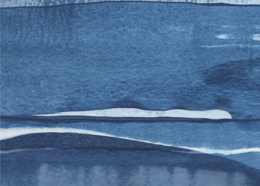 Blue Watercolor Waves | Canvas