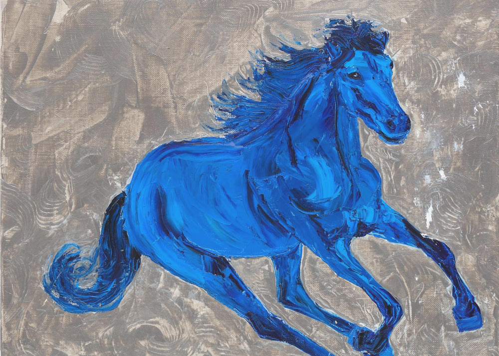 Blue Horse | Canvas