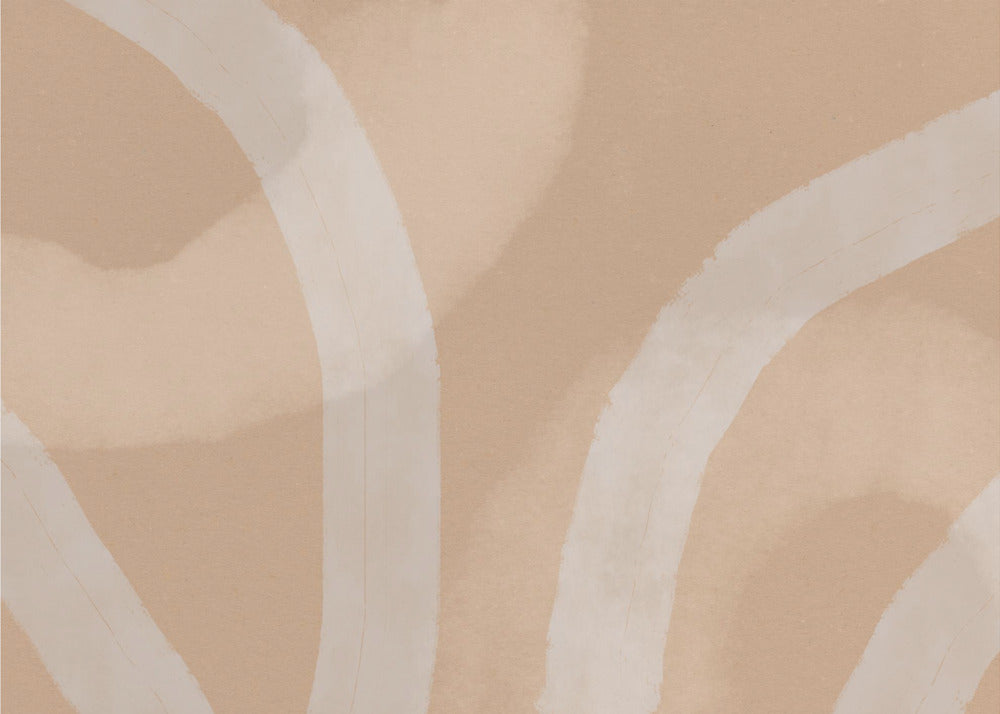 Neutral Abstract Watercolor. Minimalist In Pastel Colors No. 5 | Canvas