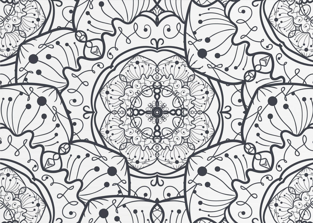 Abstract Mandala Line Art | Canvas