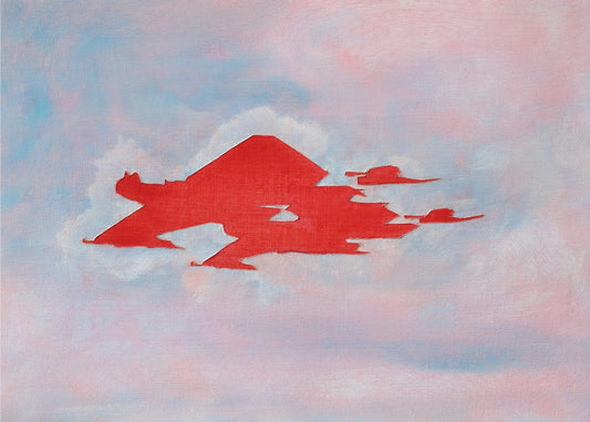 UAP Red, Cloudy Sky | Poster