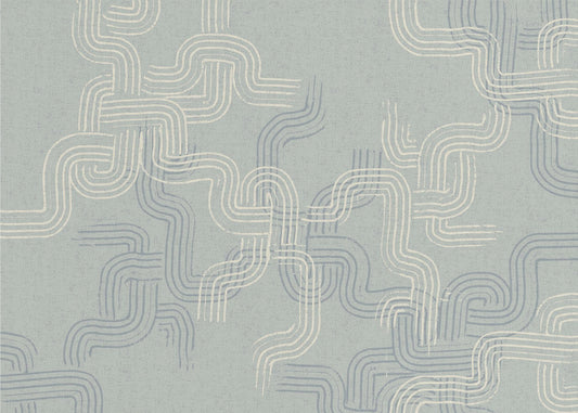 calming essentials traces concrete blue | Canvas