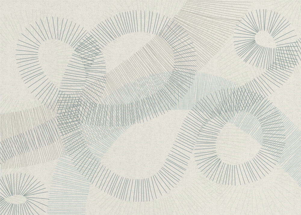 calming essentials Curved Lines blue | Poster