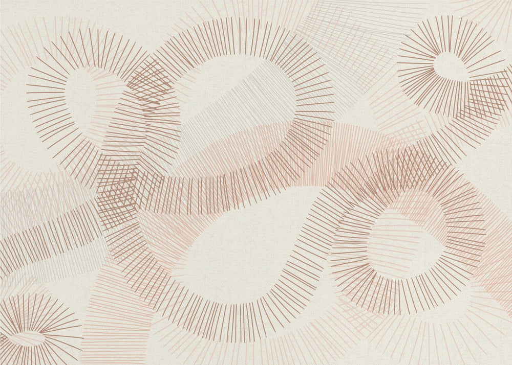 calming essentials Curved Lines  sand | Wallpaper
