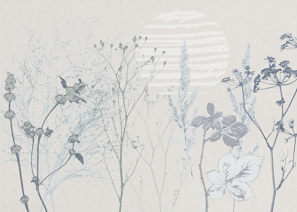 Plant based calming atmosphere soft blue | Poster