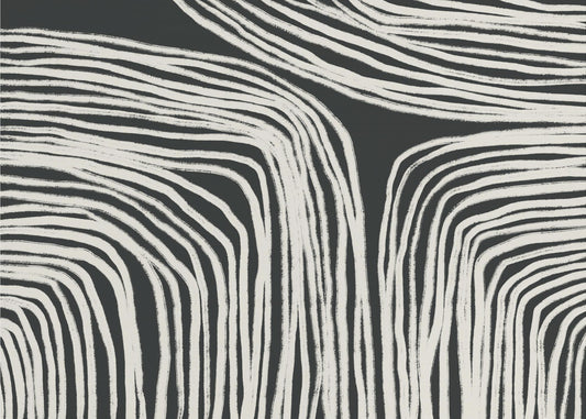Curved Stripes Flow | Wallpaper
