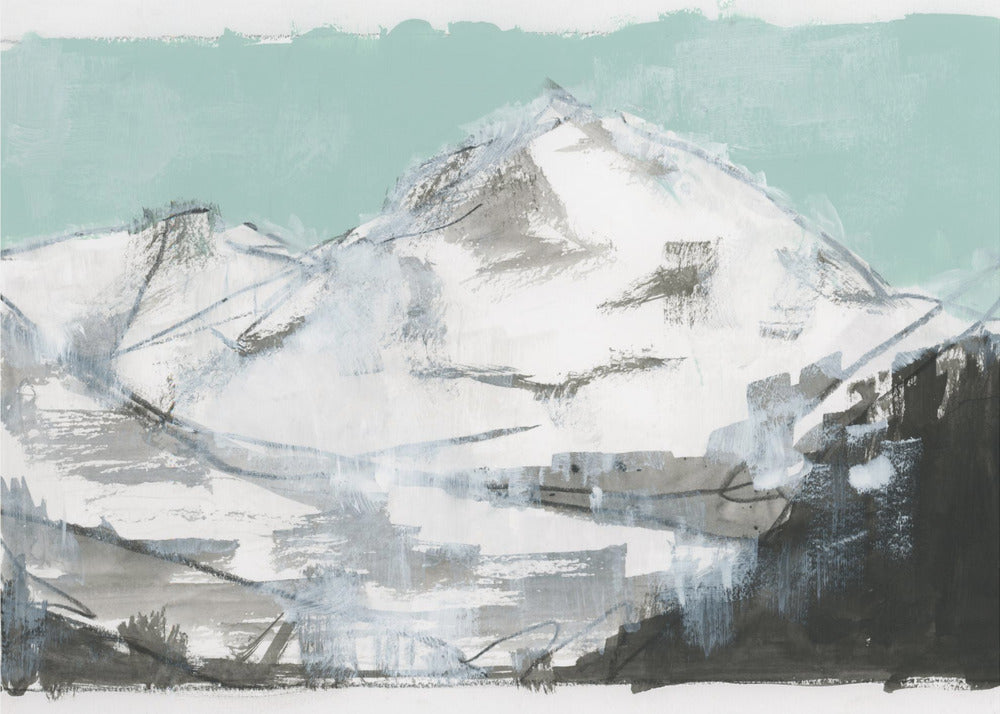 White Mountains Print No2 | Wallpaper