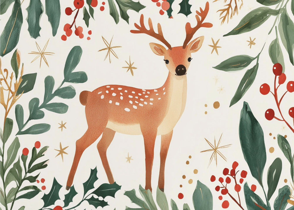 Enchanted Forest Deer | Poster