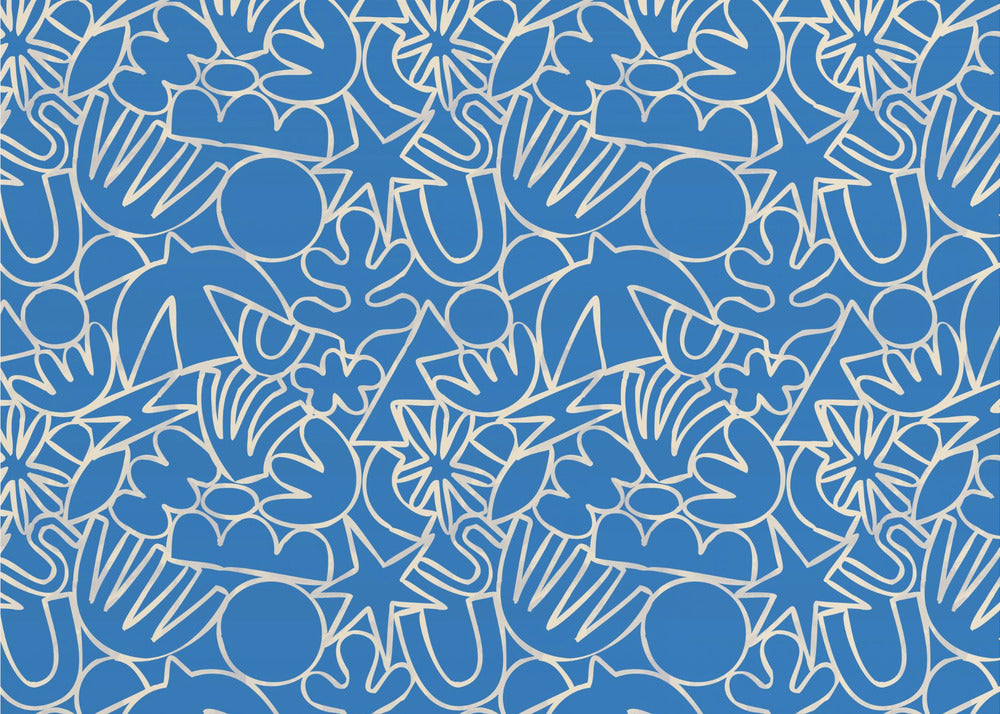 Dynamic Blue Dance | Wallpaper