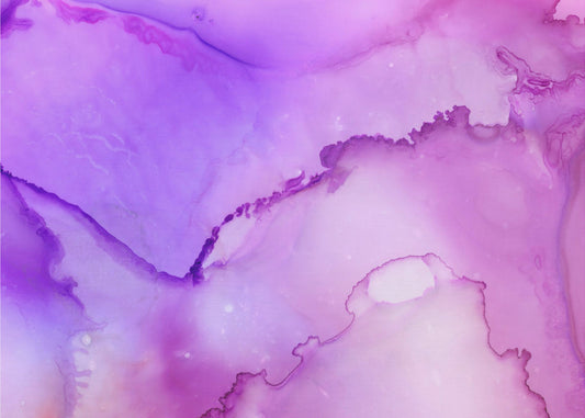 Fluid Abstract Patterns in Purple and Pink Hues | Canvas