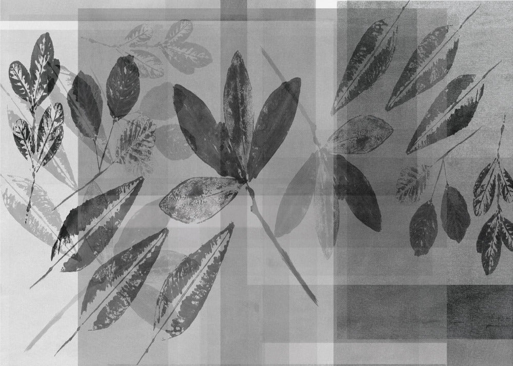 Abstract Botanicals in Neutral Tones | Wallpaper