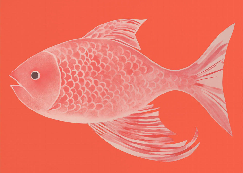 Red Fantasy Fish | Poster