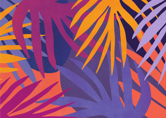 Vibrant Jungle Leaves | Poster