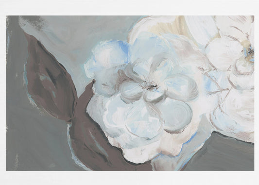 White Petals & Shadows | Poster