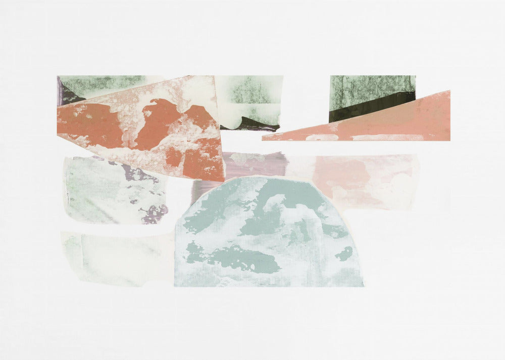 Abstract Collage With Geometric Shapes | Poster